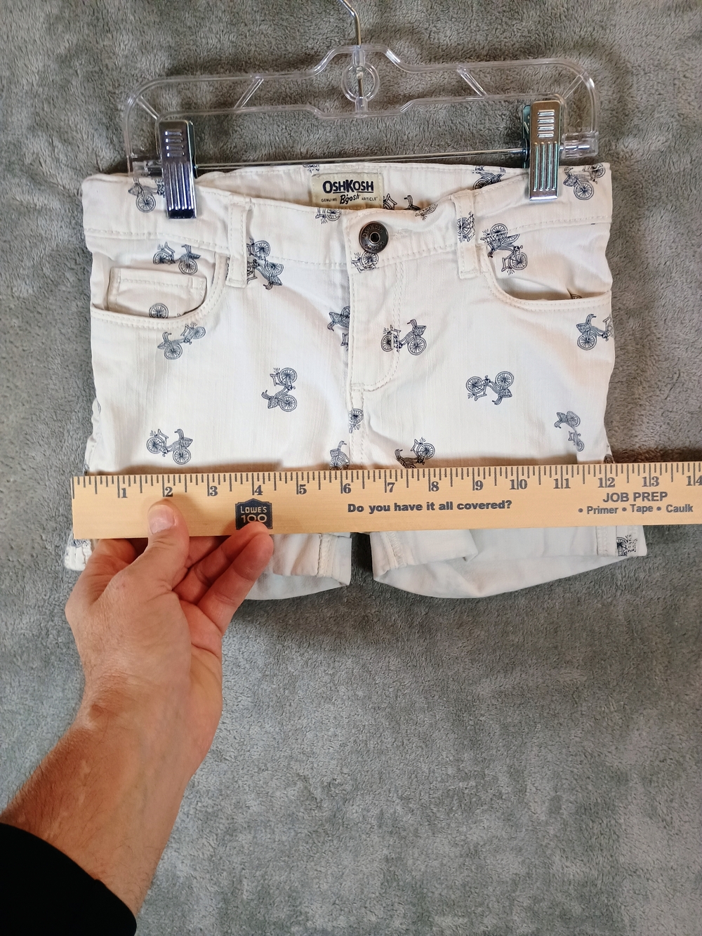 OshKosh B'gosh Girls Shorts with Navy Bike Print Size 6 - Picture 9 of 12
